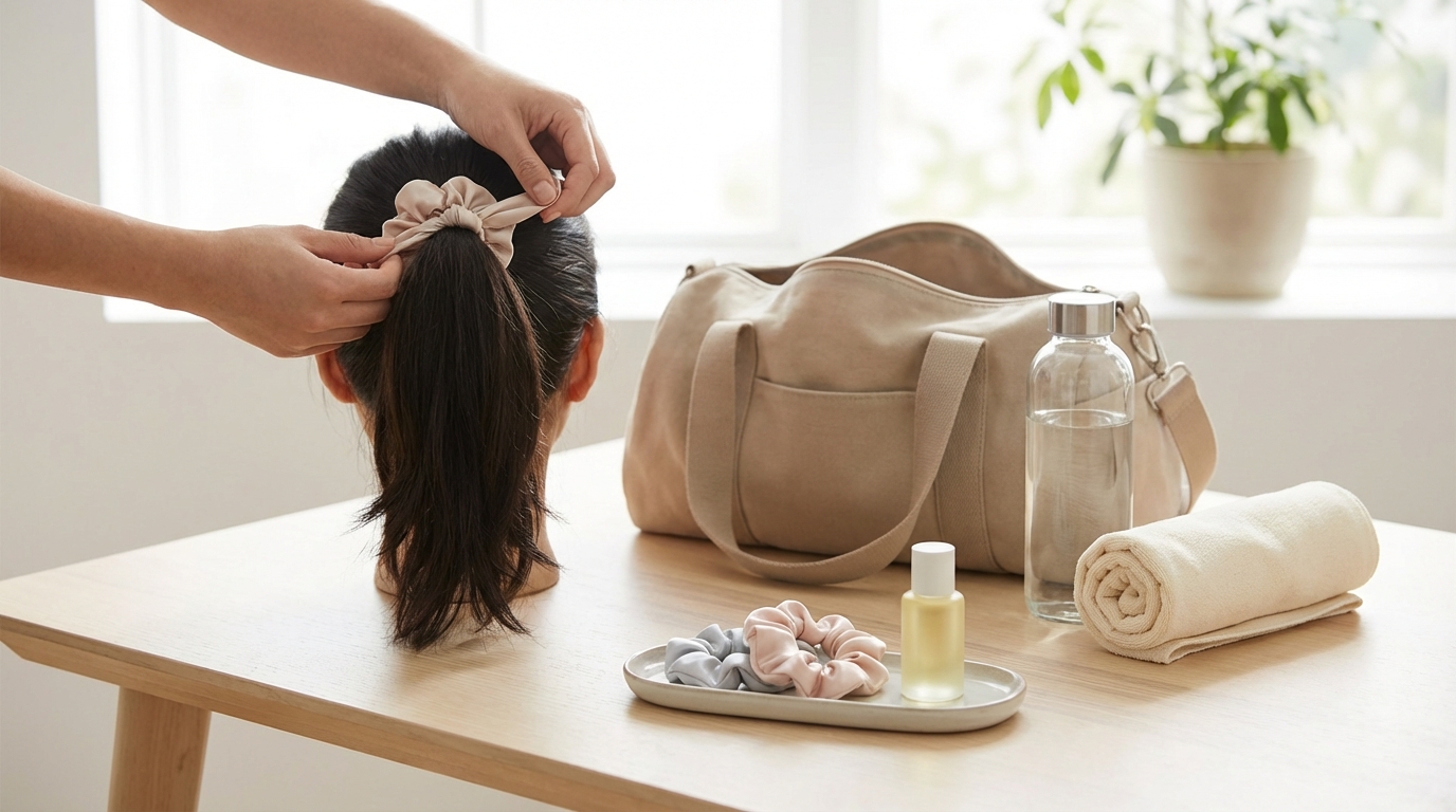 Heatless Hair Ideas for the Gym (No Crease Ponytails)