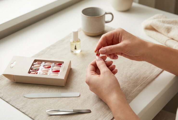 Holiday Press-On Nails: Festive Designs for Christmas and New Year