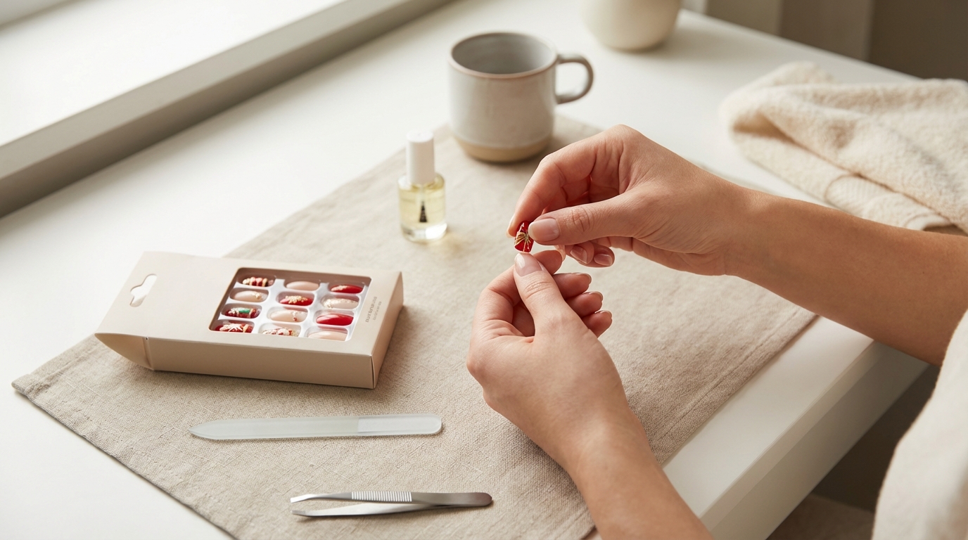 Holiday Press-On Nails: Festive Designs for Christmas and New Year