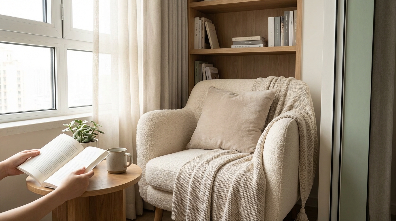 How to Create a Relaxing Reading Nook in a Tiny Room