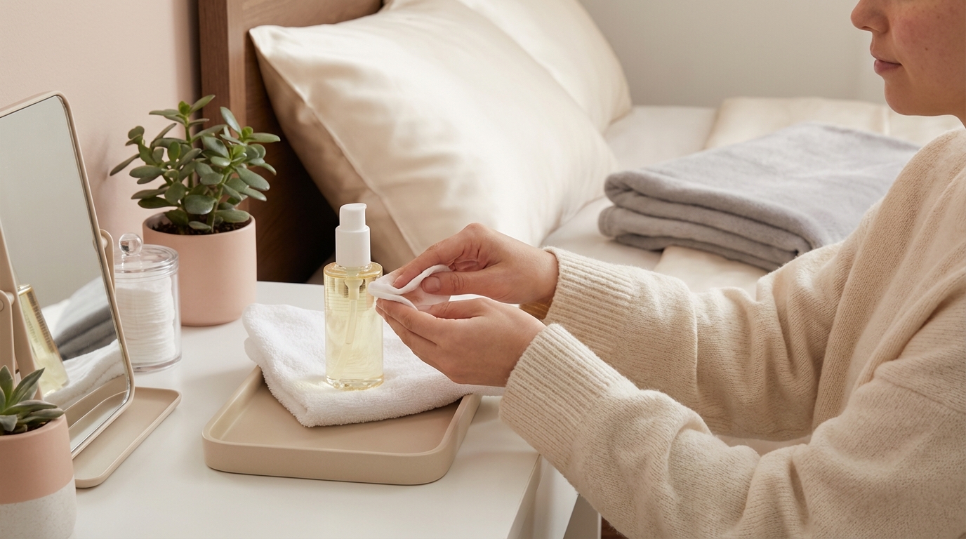 How to Remove Makeup Gently Before Bed