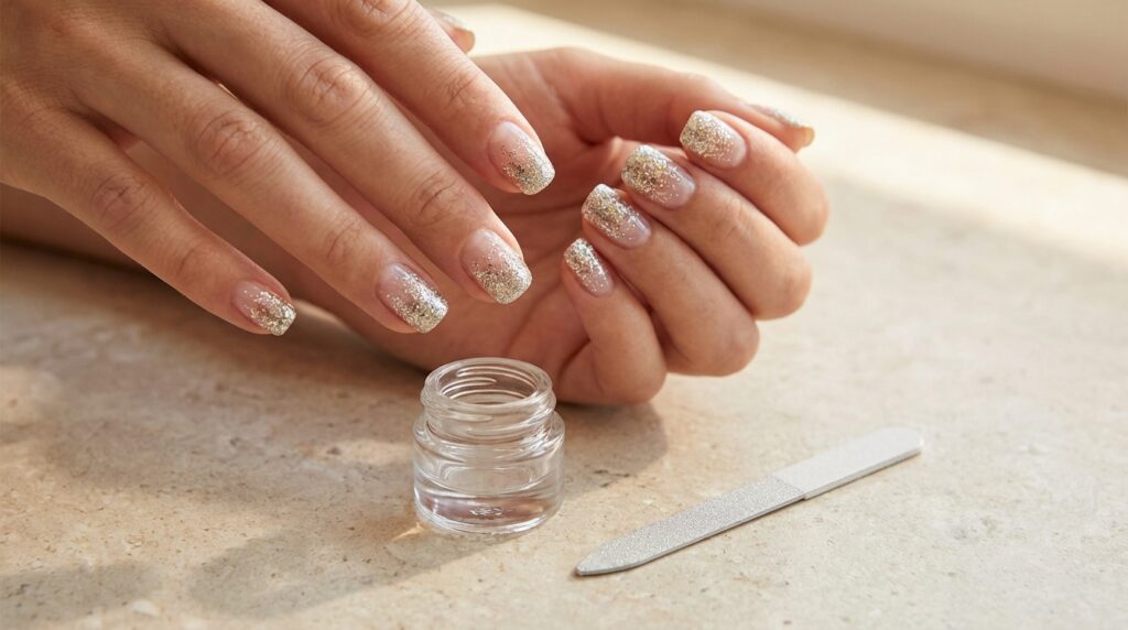 Holiday Press-On Nails: Festive Designs for Christmas and New Year 27 New Year's Eve Nail Ideas