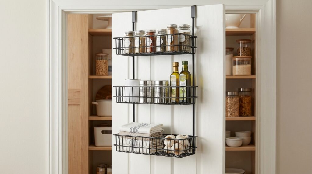 Best Over-the-Door Organizers for Small Spaces 27 Option: Wire or Metal Shelf Organizers