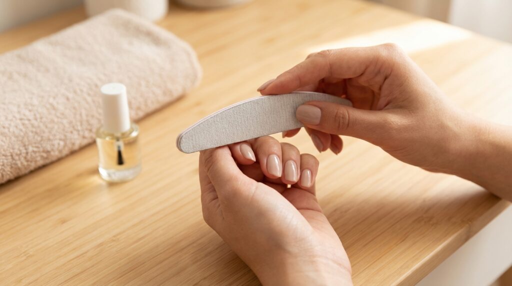 How to Shape Press-On Nails (Almond, Coffin, Square & More) 27 Round Nails