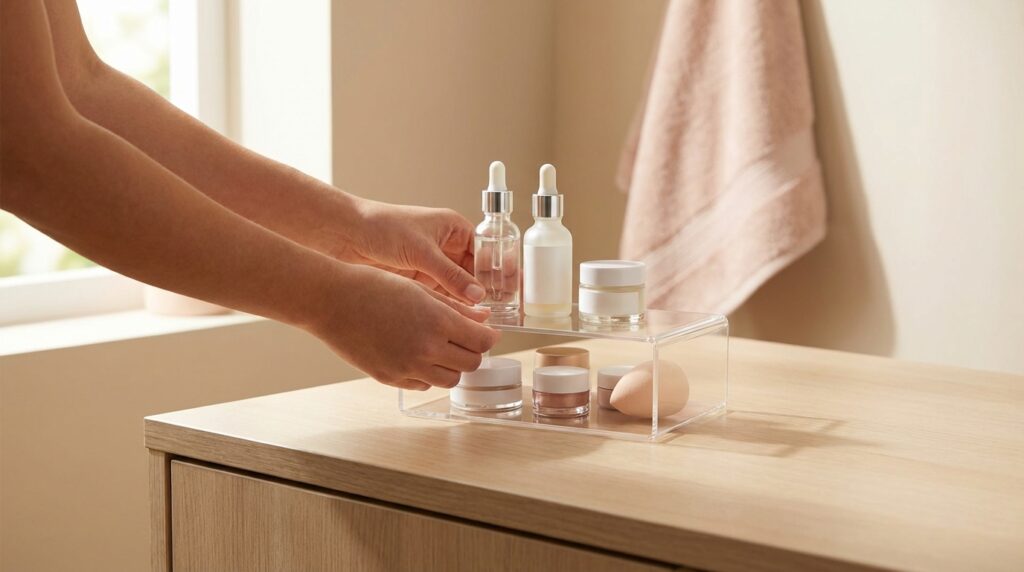 Simple Ideas for a Tiny Vanity or Makeup Corner 26 Shortcut if You're Short on Time