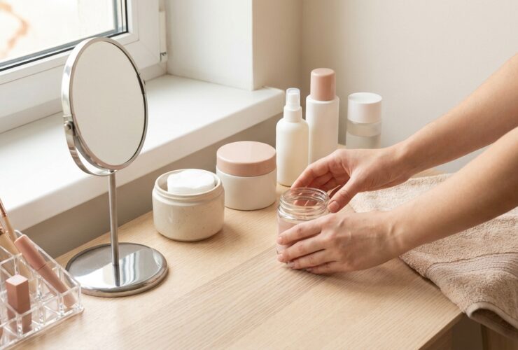 Simple Ideas for a Tiny Vanity or Makeup Corner